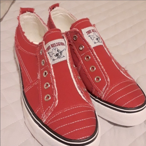 True Religion Shoes - COPY - True Religion canvas slip on sneakers!